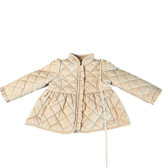 Janie & Jack Quilted blush colored zippered infant Jacket size 6-12 months - Picture 9 of 9